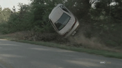 A crashing car vrum brum