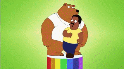 Cleveland singing "The Cleveland Show" intro
